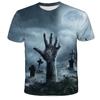 Camiseta para Niño Caballero Calavera de Llama Impresa en 3D Moda Halloween