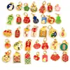 Imitación Arena Vietnamita Oro Gota Pintura al Óleo Chapado en Oro Colgante Pequeño Palabra Fu Conejo de Jade Pequeño Deslizante Accesorios diy Colgante Pequeño de Goteo