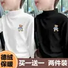Y2327 # Camiseta Base para Meninos, Gola Alta Meia-Estação Outono e Inverno, Novo Modelo 2025, Blusa Infantil, Tecido Térmico, Camiseta de Roupa Íntima Infantil Média e Grande.