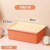 Caja de Almacenamiento Hogar Gran Capacidad Cocina Rectangular Caja de Almacenamiento Dormitorio de Estudiantes Escritorio Caja de Almacenamiento con Tapa Cesta Ajustada