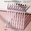 Set Transfronterizo de 9 Piezas de Pinceles para Uñas, Plumas de Pintura Multifuncionales, Plumas para Dibujo de Líneas, Plumas de Contorno, Herramientas Profesionales para Salones de Uñas, Venta al por Mayor