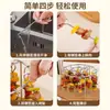 Rack de brochetas extraíble de acero inoxidable, nuevo rack para barbacoa, especial para freidora de aire, parrilla redonda colgante, venta al por mayor de fábrica