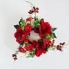 Guirlanda de Velas Peônia Simulada Decoração de Mesa Copo de Vela Círculo de Decoração Festa Casamento Celebração Arranjo Guirlanda