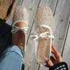 Sapatos de Salto Baixo Estilo Francês com Laço Transfronteiriços Europeus e Americanos para Mulheres, Novo da Primavera de 2026, Malha Respirável, Bico Quadrado, Sapatos Mary Jane