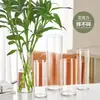 Venta Directa de Fábrica de Floreros de Plástico Imitación Vidrio de Alta Transparencia, Cubos para Flores Ecológicos, Contenedores Hidropónicos Espesados para Plantas y Botellas
