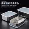 Fiambrera de acero inoxidable para albóndigas congeladas rápidamente con tapa visible, sellada para guardar en el refrigerador, lonchera bento, congelación especial