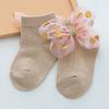 Calcetines de Encaje para Niñas de 0 a 3 Años Calcetines para Niños de Primavera, Otoño y Verano Lazo Calcetines de Princesa para Bebé Lindos Calcetines para Niñas Transfronterizos