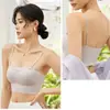 Sutiã Push-Up Sem Alças, Venda Quente no Comércio Exterior Transfronteiriço, Sem Aro, Minimiza Seios Grandes, Reúne e Levanta, Sutiã de Renda Sem Costura, Modelo Fino para o Verão