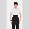 Porta bolígrafos 814 delantal ultra corto, delantal de media longitud, ropa de trabajo para camarero, cómodo, unisex, se puede imprimir o bordar