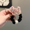 Fio Macio e Delicado com Laço de Strass Brilhante, Elástico de Cabelo para Cachorros, Corda de Cabelo Fashion e Versátil para Rabos de Cavalo e Coques