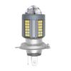 Faro Delantero de Motocicleta H4 Tres Garras H6 Luz Blanca y Amarilla para Vehículo Eléctrico, Foco Integrado de Luz Alta y Baja, Bombilla H6 Bicolor Modificada