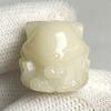Talla de Raíz de Bodhi de Jade Blanco, Semillas Sueltas de Bodhi Queso Garra de Gato Quemado al Carbón, Accesorios para Manualidades, Pulseras de Mano, Cuentas Budistas, Componentes de Pulseras
