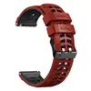 Novo Modelo do Fabricante Adequado para Samsung, Huawei, Garmin, Padrão Diagonal Universal Fivela de Duas Fileiras Pulseira de Relógio de Silicone 22mm Pulseira Esportiva