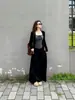 Nuevo estilo de otoño para mujeres de talla grande: Camisola a rayas relajada estilo coreano, cárdigan elegante, falda de cintura alta, traje para mujer talla grande