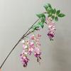 Flor de Glicínia Artificial Teto Flor Trepadeira Pendurada Interna Flor Falsa Violeta Decoração de Casamento Hotel Paisagem Flor de Trepadeira Trepadeira