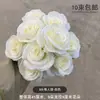 Decoração de Casamento com Flores Brancas, Peônias, Phalaenopsis, Rosas, Arranjos Florais de Teto e Arranjos Florais Pretos para o Salão de Casamento