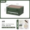 Caja de Almacenamiento para Camping al Aire Libre, Caja Plegable, Caja Organizadora de Camping, Elegante Caja de Almacenamiento para el Hogar, Caja de Almacenamiento para Picnic con Tapa de Madera