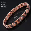 Pulsera Geométric Reto con Pedrería Transfronteriza Aleación de Zinc Electrochapado Hecha a Mano Joyería Cuadrada para Hombre Venta al por Mayor Joyería Estilo Europeo y Americano
