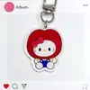 Pingente Chaveiro Dupla Face de Acrílico Desenho Animado Fofo, Acessório de Presente Divertido para Mochila, Fone de Ouvido, Estojo de Lápis, Pequeno Enfeite Pendurado