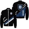 Otoño e invierno transfronterizo comercio exterior nuevo para hombre logotipo 3D impresión digital chaqueta bomber para hombre traje deportivo de béisbol para hombre