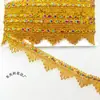 Pico Dashan Seda Dorada Origami Encaje Dorado Plateado Festival de Medio Otoño Torre Plegable Camión Hecho a Mano Encaje Superior Material de Mesa para Salón de Buda
