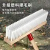 Cepillo fregador de suelos mango de madera cerdas duras cepillo para suelos artefacto para suelos patio exterior suelo cepillo para ranuras de suelo baño sanitario potente