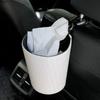 Cubo de basura para coche, creativo cubo de basura tejido para coche, asiento trasero, almacenamiento, salida de aire, caja de almacenamiento para coche
