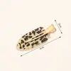 Presilha de Cabelo Nova Estilo Verão Estampa de Leopardo Cor Café, Presilha de Franja, Grampo para Cabelos Soltos, Versátil e Estilosa, Nova Presilha Lateral para Outono e Inverno