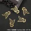 Piezas Metálicas Huecas de Cobre Mariposa Libélula Accesorios para Joyería DIY Piezas de Flor Peineta de Vestido Antiguo Tocado Accesorios para Joyería DIY Accesorios para el Cabello