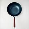 Wok Tradicional de Ferro Estilo Presente para Escamas de Peixe, Antiaderente, Sem Revestimento, Adequado para Fogões a Gás