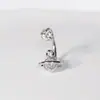 Anel de Lábio Planeta Três Cores Super Brilhante Bola de Lama Aço Inoxidável Ornamento de Lábio Anel de Osso da Orelha Piercing de Aço Inoxidável Espiral Externo Joia