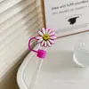 Nuevo tapón para pajilla a prueba de polvo de gran diámetro de 10 mm, lindo diseño de pingüino de dibujos animados, funda para pajilla reciclable, suministro directo transfronterizo
