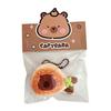 Lindo Colgante Llavero de Pan de Cocina Capibara Colgante Creativo Corazón de Niña Mochila Colgante Pequeño Regalo