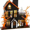 Iluminação de Halloween entalhe em compensado costura luzes LED Festival dos Fantasmas ornamentos decorativos