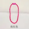 Cadena de Cuentas Onduladas de Colores para Electroforesis, Cadena de Etiqueta, Cadena para Colgante, Cadena de Cuentas Redondas, Cadena de Cuentas de Vidrio, Accesorios para Joyería DIY