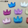 4*3.1cm Joyería para Pasador de Pelo Estilo Coreano DIY para Niños Materiales Accesorios para el Cabello Hechos a Mano Accesorios para Diadema Rosa Brillante Corona Linda