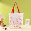 Bolsa de Lona con Dibujos en Stock, Personalizable, Engrosada, Bolsa de Lona de Gran Capacidad, Bolso de Hombro, Se Puede Imprimir con Logo, Bolsa de Compras