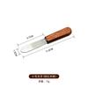 Cuchillo de queso de acero inoxidable 430 para niños, tamaño pequeño, mango de madera dentado, cuchillo para mantequilla, cuchillo para hornear, pintura, pan, queso, mermelada