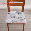 Funda de Silla Elástica Estampada Transfronteriza Todas las Estaciones Universal Seda de Leche Estilo Simple Decoración de Hogar y Restaurante Funda de Asiento de Silla a Prueba de Polvo