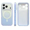 Cor degradê é adequada para capa de celular Apple 17Promax com suporte magnético, iPhonePro/15Promax design simples