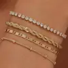 Pulsera de Cadena Hueso de Serpiente Europea y Americana con Clip de Papel Lujo Ligero Nicho Retorcido Juego de Joyería Apilable de Cuentas de Mijo Accesorios Versátiles