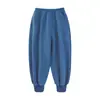 Calça Jogger Infantil Grossa Quente Forrada com Fleece 2025 Inverno Nova Casual Versátil Calça de Moletom Infantil Tendência