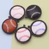 Llavero creativo nuevo de cuero PU de béisbol, colgante para bolso deportivo de mujer de cuero PU estilo europeo y americano, venta al por mayor de fábrica