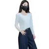 Camisa Base Fina Versátil com Decote V para Mulheres Outono/Inverno 2026, Camiseta de Manga Longa, Roupa Íntima Fashion, Top Elegante que Afina