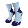Calcetines de baloncesto profesionales para hombre, calcetines de running con ajuste tridimensional, Lycra de alta elasticidad, antibacterianos, planta de rizo engrosada, calcetines deportivos de media pantorrilla