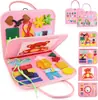 En Stock Tablero de Aprendizaje de Fieltro Tablero Ocupado Juguetes de Educación Temprana Montessori Juguetes de Aprendizaje de Inteligencia Infantil diy Libro Silencioso