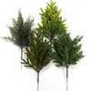 Ramas Decorativas de Pino Artificial Simulado Transfronterizas, Adornos de Plantas Verdes Decorativas de Tallo Único, Paisajismo para Interiores de Centros Comerciales, Accesorios para Arreglos Florales de Árbol de Navidad