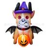 Halloween Inflable Exterior Modelo de Aire Perro Demonio Decoración Patio Fiesta de Vacaciones