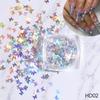 Cross-border Hot nail Art Sequins Hot Butterfly Laser nail Thin Patch nail Jewelry unhas de joias de unha