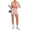 Conjunto de Yoga de Manga Larga Ajustado Arena Otoñal Secado Rápido Ropa de Fitness Conjunto Deportivo para Correr al Aire Libre en Invierno 1834+2208